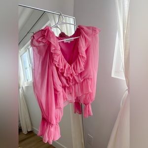 ELLIATT Pink Ruffle Top